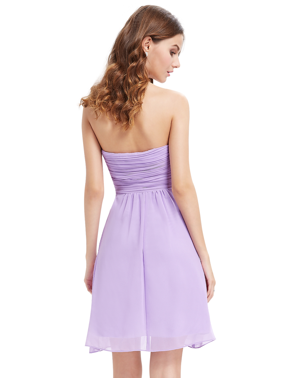 short chiffon gown