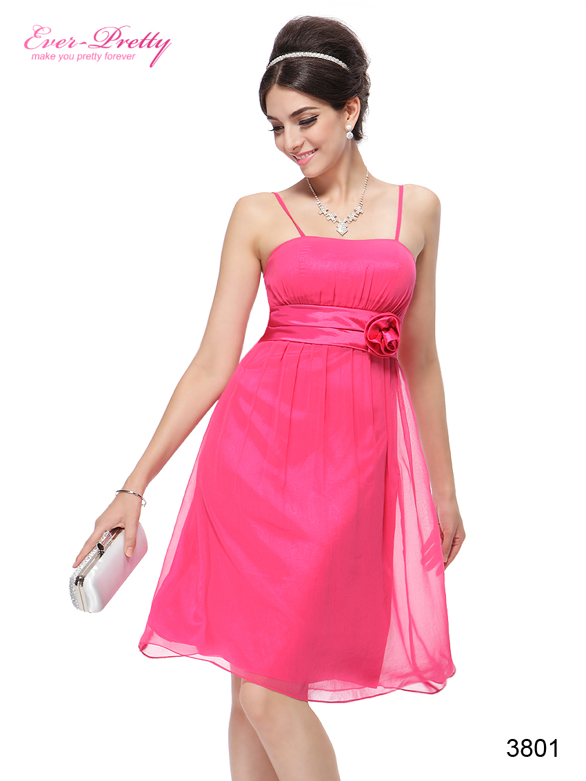 Hot Pink Short Cocktail Party Bridesmaid Prom Dress 03801 Size 8 10 12