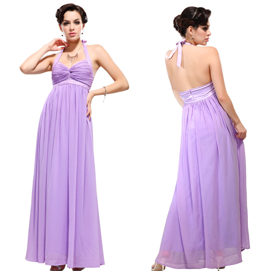 A flowy, Grecian bridesmaids dress.