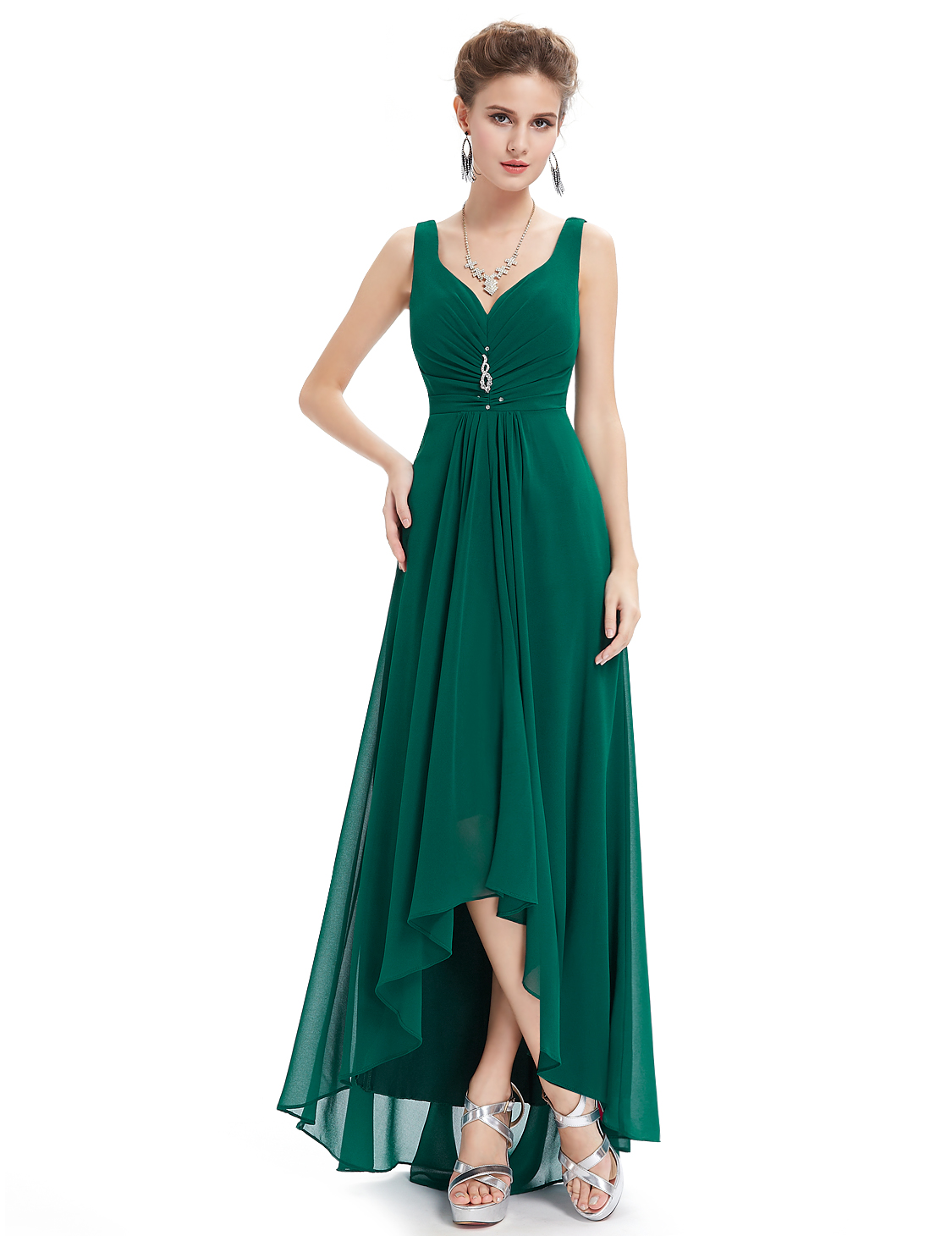 Highlow Bridesmaid Party Dresses Formal Evening Cocktail Prom Gowns