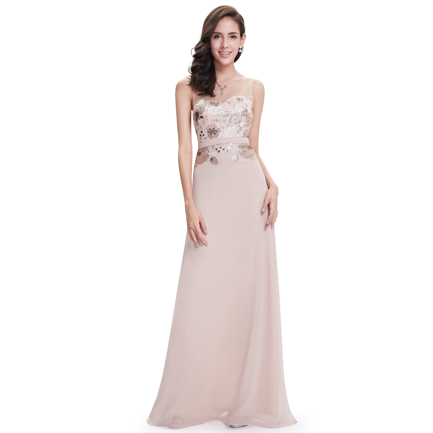 khaki evening gown