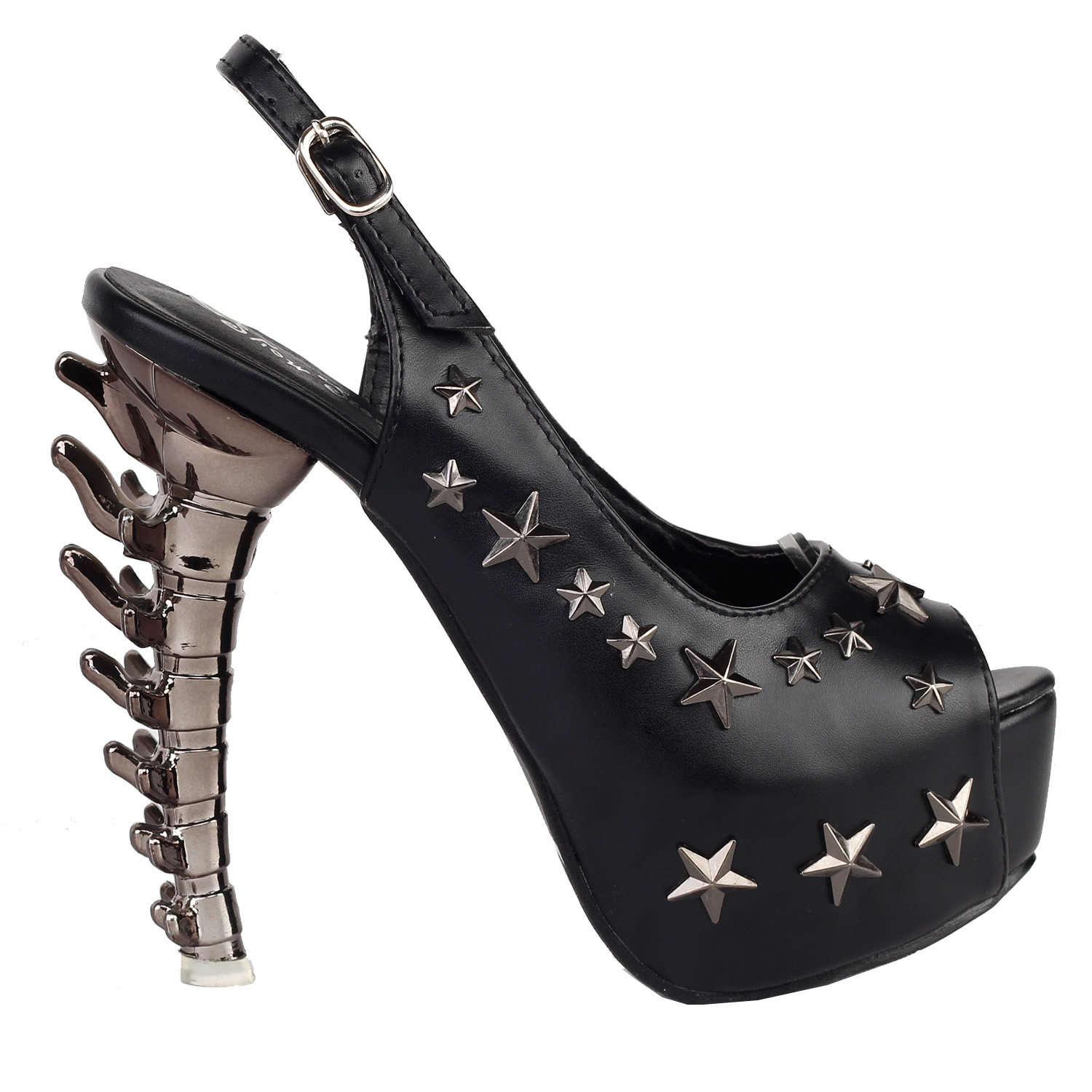 bone leather pumps