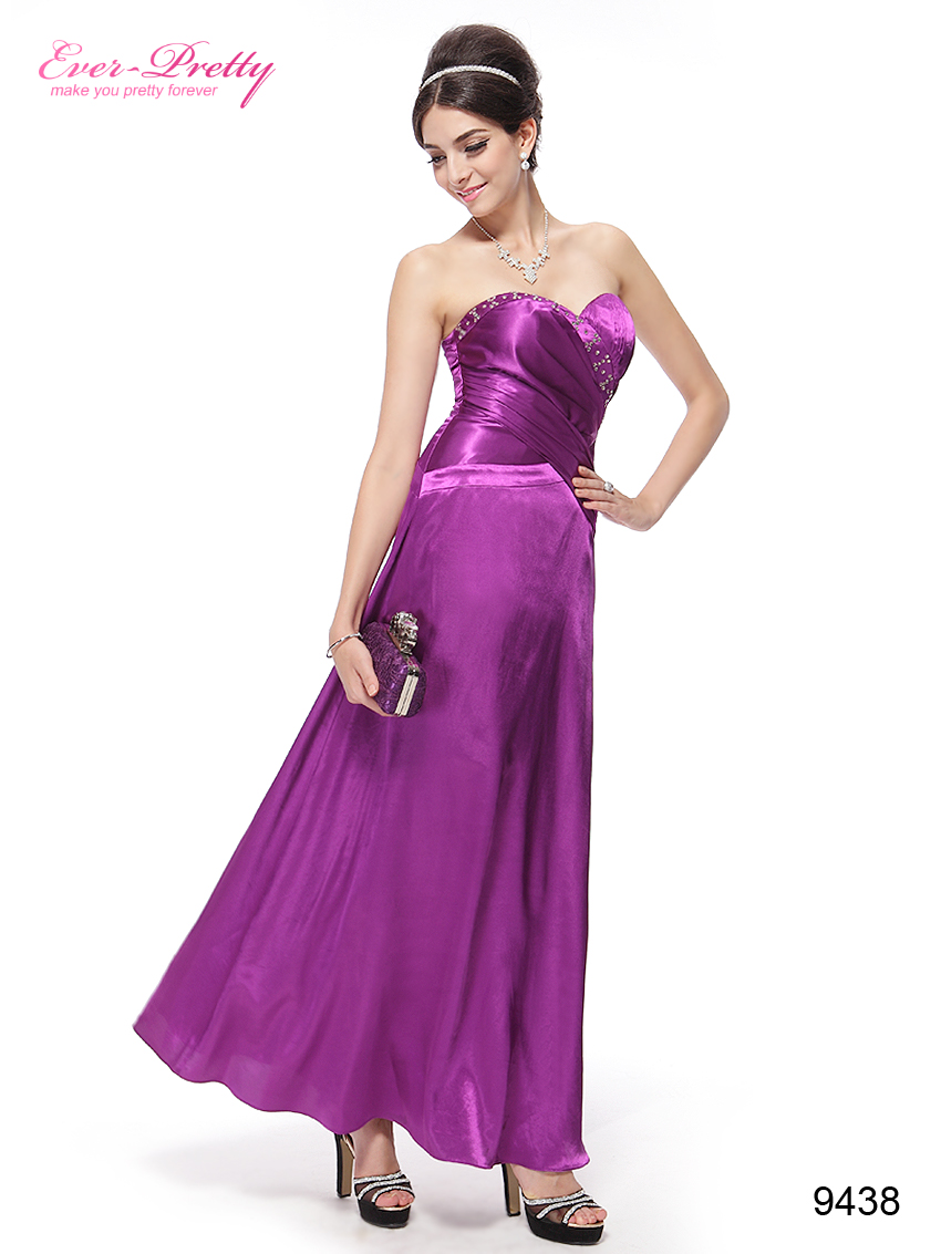  Purples Rhinestone Empire Waist Satin Prom Dresses 09438 US Size 14