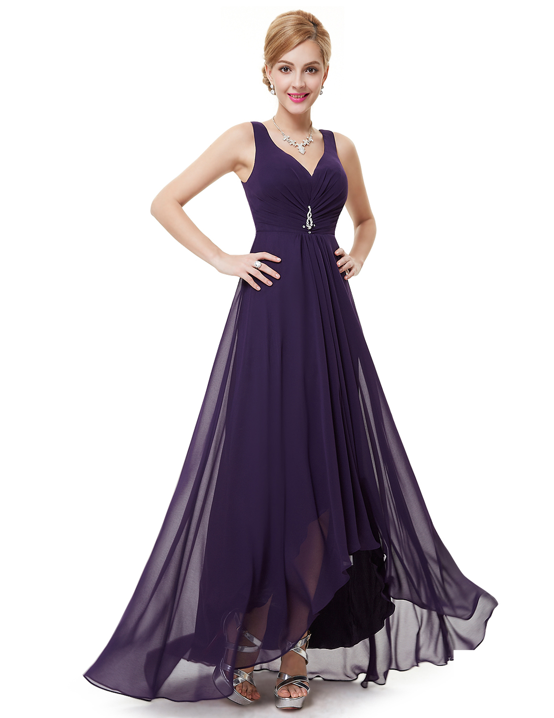 High-low Bridesmaid Party Dresses Formal Evening Cocktail Prom Gowns ...
